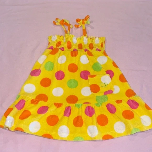 OP Yellow and pink beach coverup - Picture 1 of 3